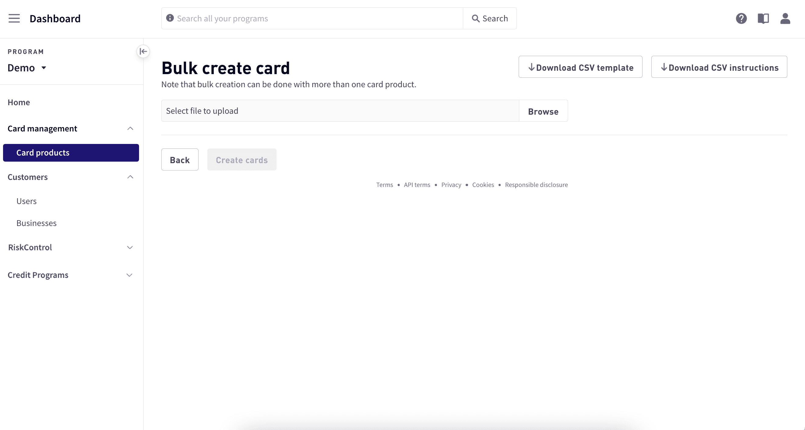 Download template
