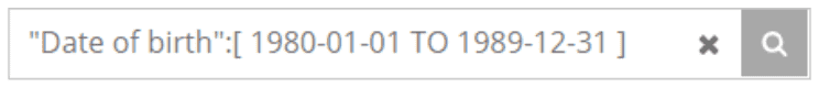 Search by date range