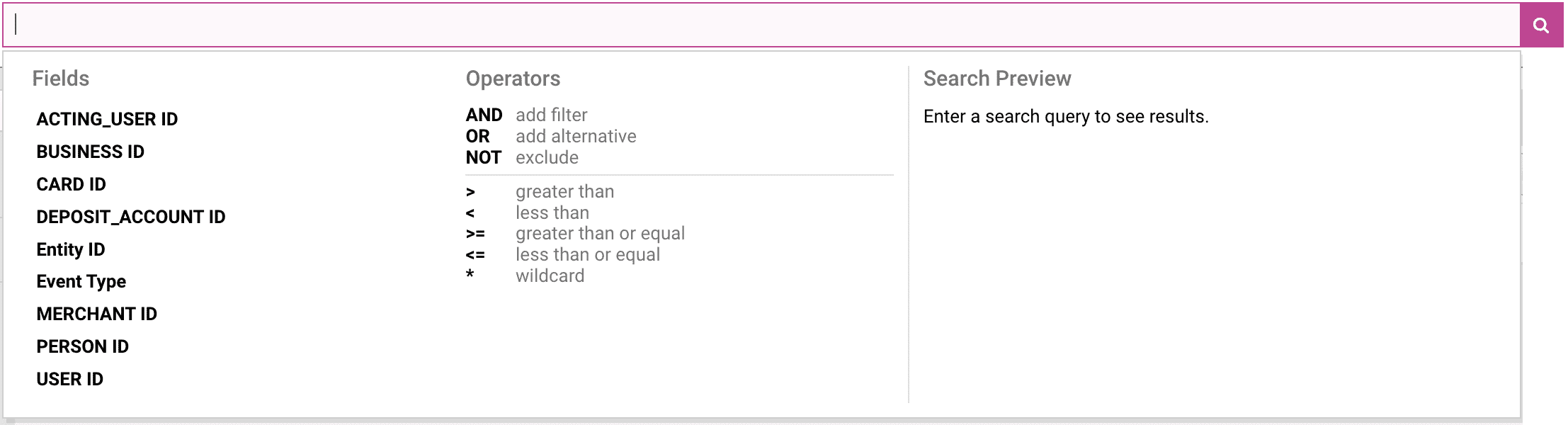 Search helpers