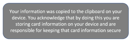 Example toast notification