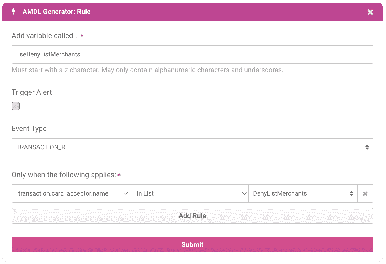 Insert data list